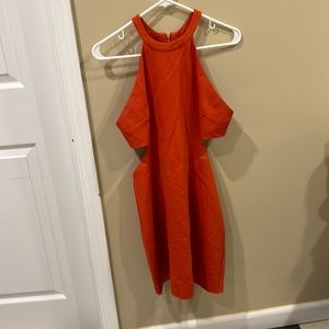 Silence & Noise size L orange/rust dress zip back